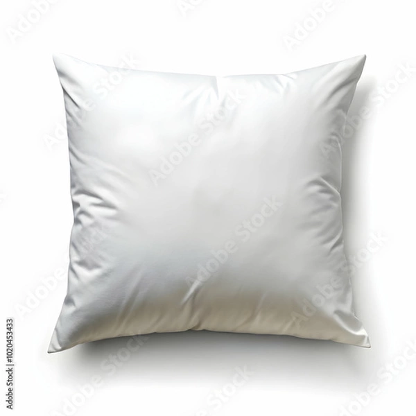 Fototapeta This soft white pillow is perfect for a restful night's sleep.