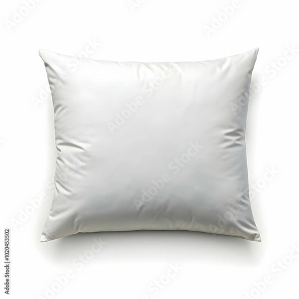 Fototapeta This soft white pillow is perfect for a restful night's sleep.