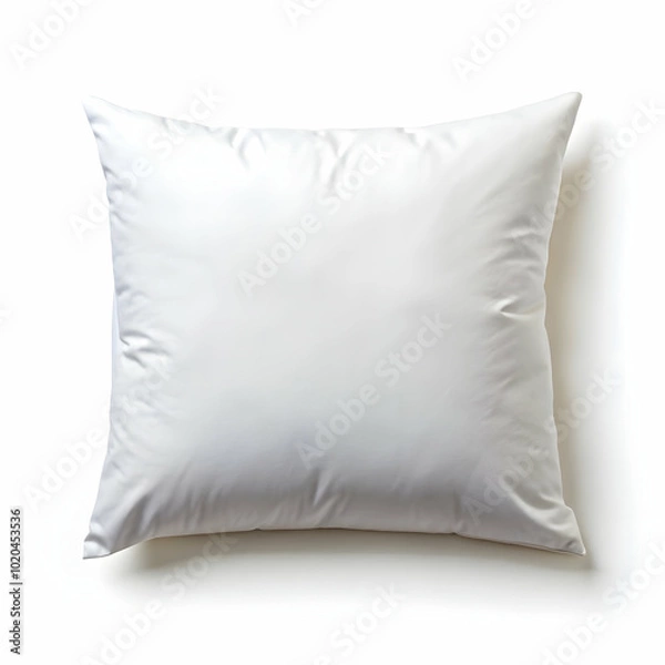 Fototapeta This soft white pillow is perfect for a restful night's sleep.