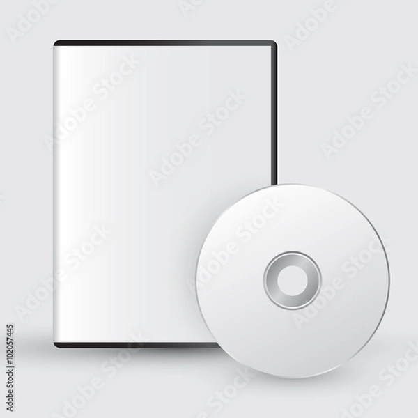 Obraz Cd With Cover Template : Vector Illustration