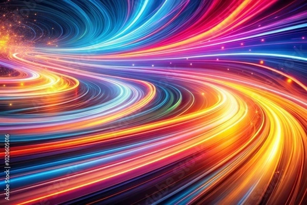 Fototapeta Explore this stunning long exposure seamless texture, ideal for abstract design backgrounds that provide dynamic motion, rich colors, and an enchanting artistic touch.