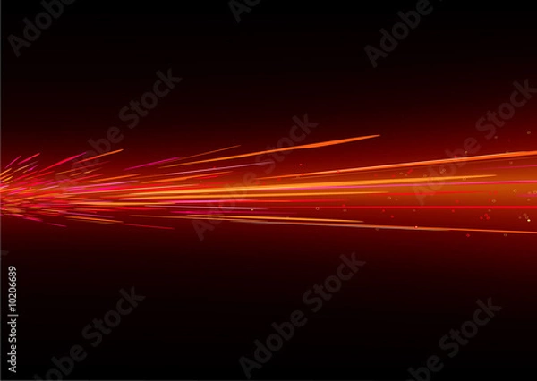 Fototapeta futuristic background resembling  motion neon light splashes