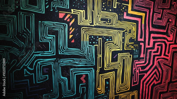 Fototapeta doodle art exhibition