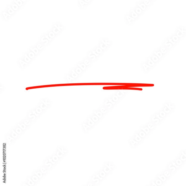 Fototapeta Vector  of  red underline