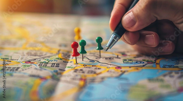 Fototapeta Enhance local visibility with Local SEO. Optimize Google My Business to attract customers, boost rankings, and improve online presence.