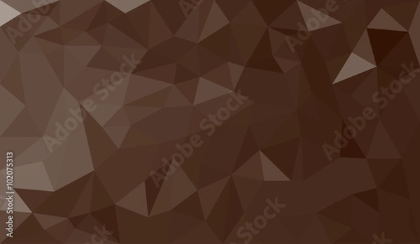 Obraz Brown abstract geometric triangular polygon style illustration graphic background