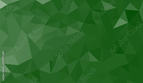 Obraz Green abstract geometric triangular polygon style illustration graphic background