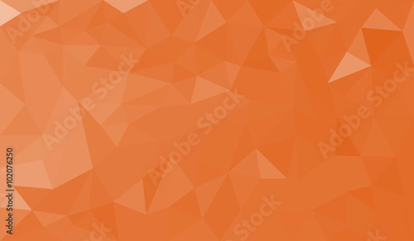 Obraz Orange abstract geometric triangular polygon style illustration graphic background