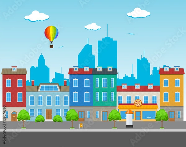 Obraz Big City Street