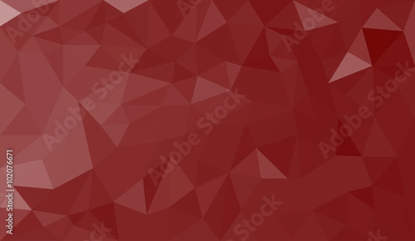 Obraz Red abstract geometric triangular polygon style illustration graphic background