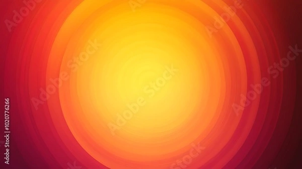 Fototapeta A mesmerizing radial gradient radiating warmth with glowing yellow hues and vibrant colors background