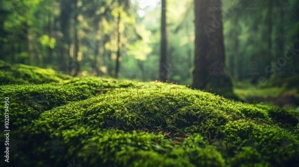 Fototapeta Close-up View of Moss in Forest