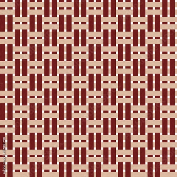 Fototapeta 編込み風の背景デザイン（ボルドー）/木目調の板を編込んだようになっています。800px正方形を3×3で並べています。