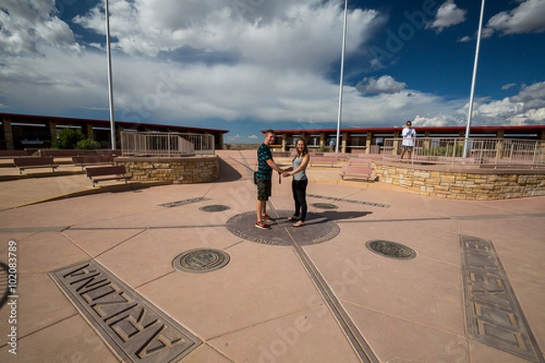 Obraz FOUR CORNERS MONUMENT, USA