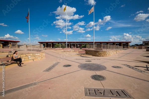 Fototapeta FOUR CORNERS MONUMENT, USA - AUGUST 27: Views of the Four Corner