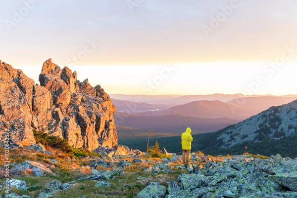 Obraz sunrise in the mountains