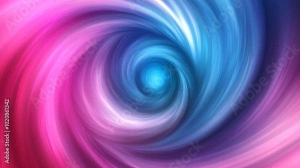 Fototapeta Swirling vortex of neon pink and electric blue creates a dynamic visual experience at twilight background