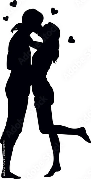 Obraz kissing couple