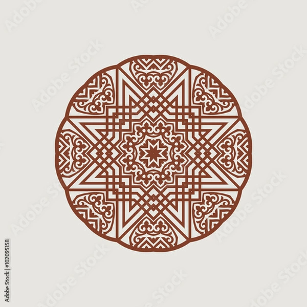 Obraz Circular pattern in arabic style