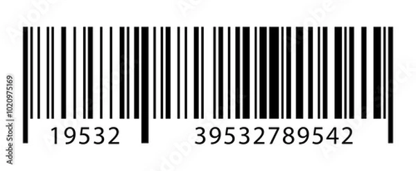 Obraz Barcode png, Realistic barcode, Barcode icon, Barcode in transparent background