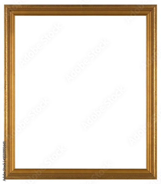 Fototapeta Large picture frame on a transparent background, in PNG format.