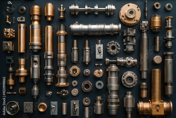 Obraz Machinery parts, close range