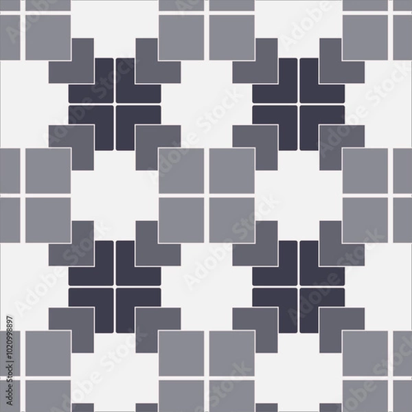 Fototapeta seamless vector pattern of flowers in various colors and shapes multi color floral seamless repeat pattern