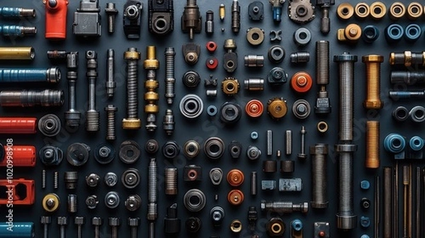 Obraz Machinery parts, close range