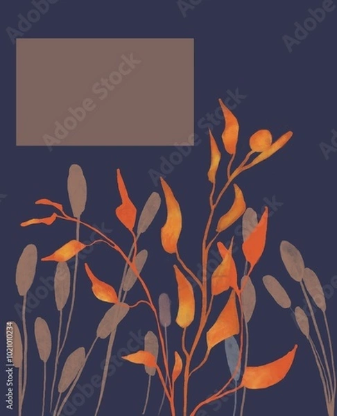 Obraz Autumn leaves, cover, decor, design, fall mood
