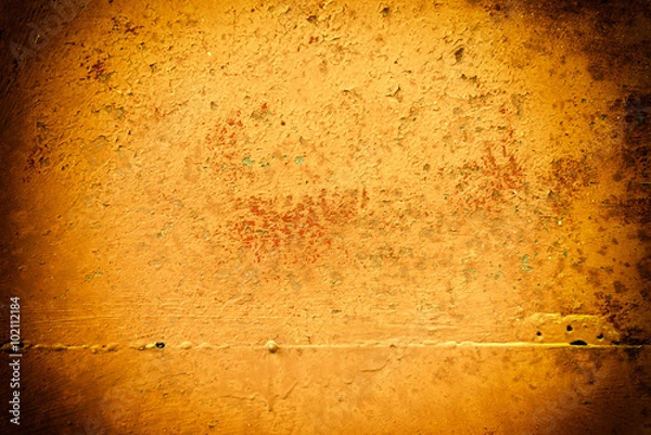 Obraz Metal texture with scratches and cracks