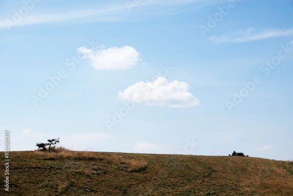 Obraz sky and clouds over the mountains