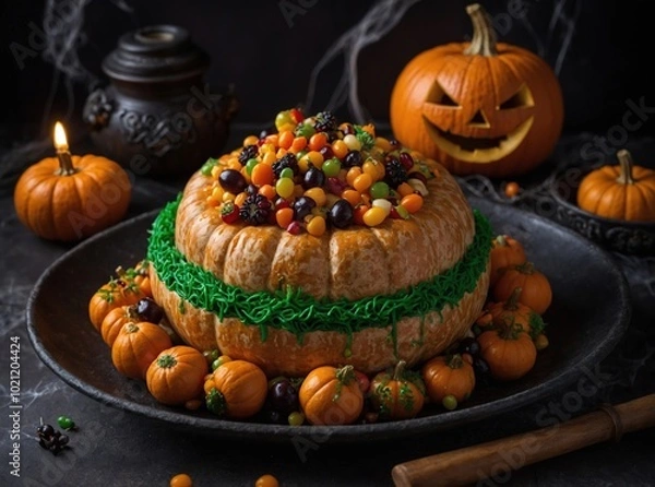 Obraz A chilling scream echoing through haunted halls