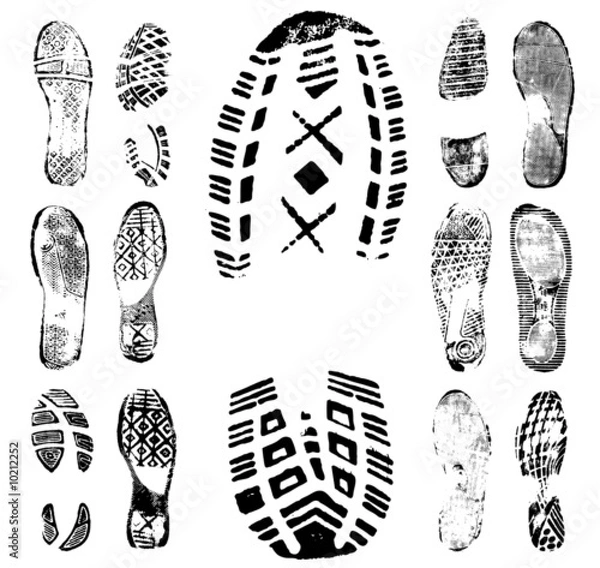 Obraz Footprint traces collection 1