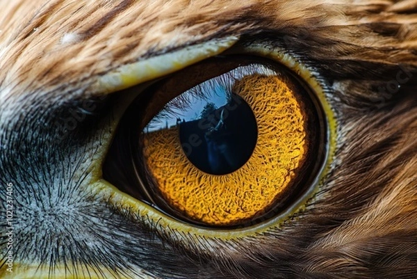 Obraz Eagle bird eye closeup