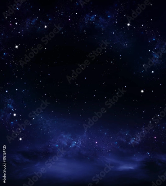 Obraz deep space, abstract blue background