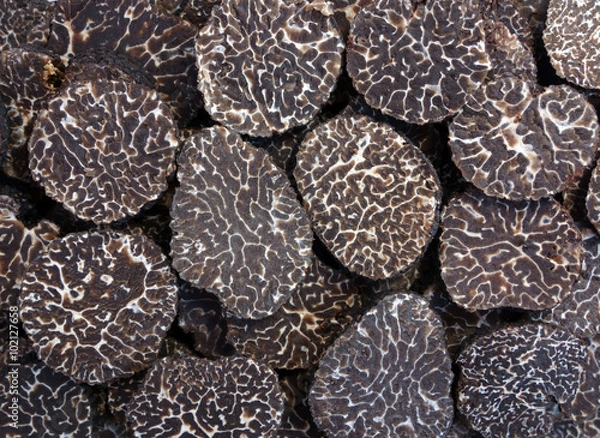 Obraz sliced black truffes