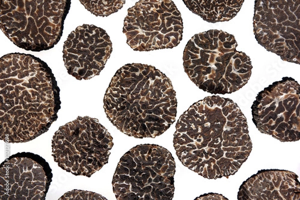Obraz sliced black truffes