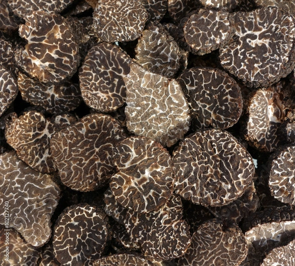 Obraz sliced black truffes