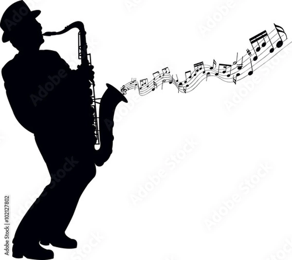 Obraz sax player