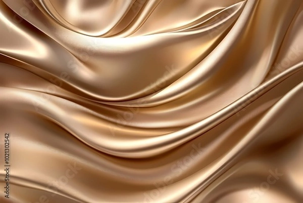 Fototapeta Elegant Warm Caramel Fabric Background for Cozy Spaces