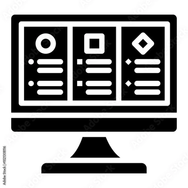 Obraz Bullet Style Icon For Design Element