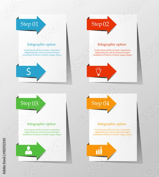 Fototapeta Business infographic template