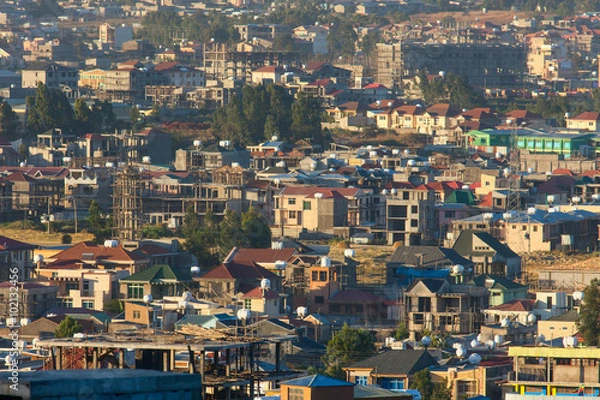 Obraz the streets of Addis Ababa Ethiopia