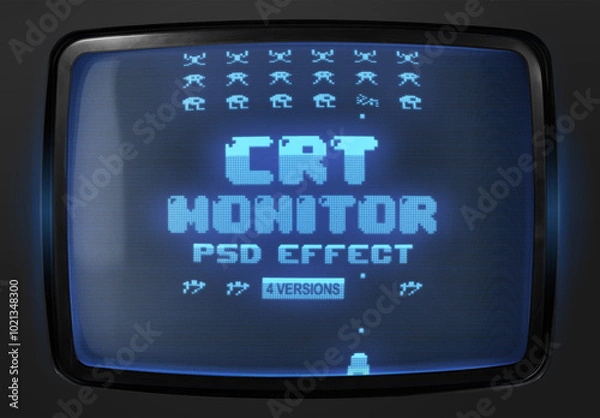 Fototapeta CRT Monitor Effect