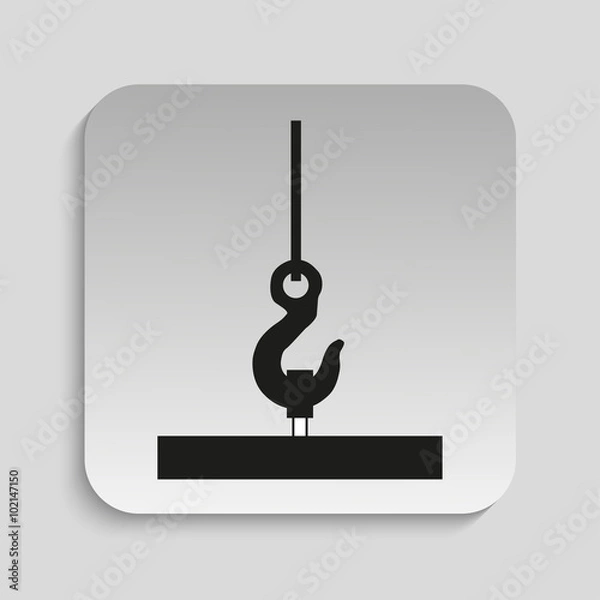 Obraz Symbol. Towing cargo. Vector icon.