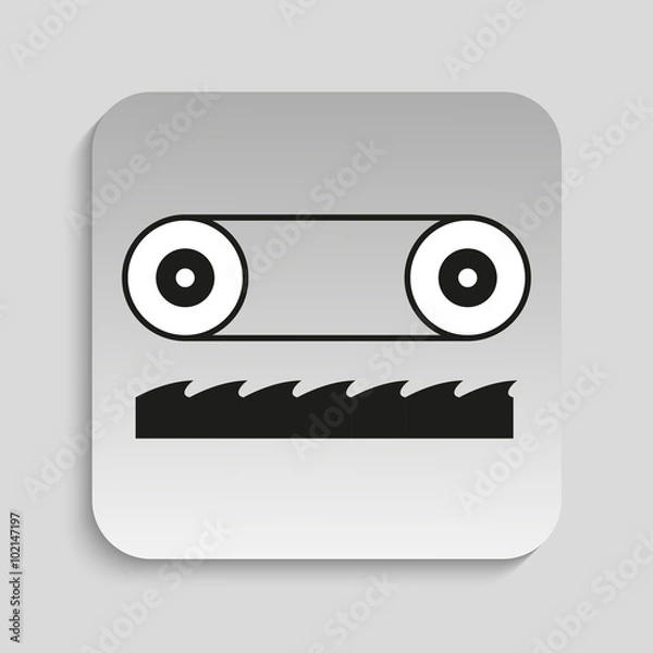 Obraz Symbol. Band-saw. Vector icon.
