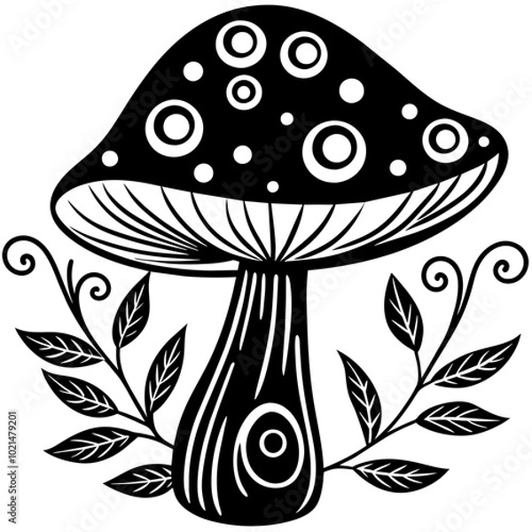 Obraz black and white flower