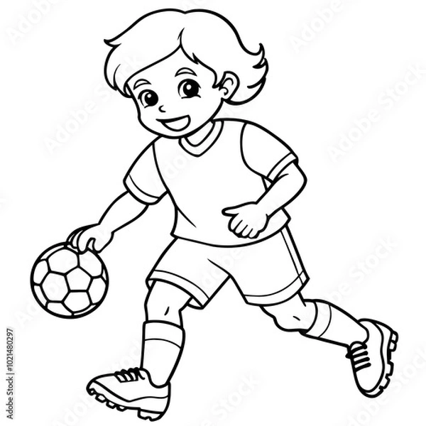 Obraz playing soccer