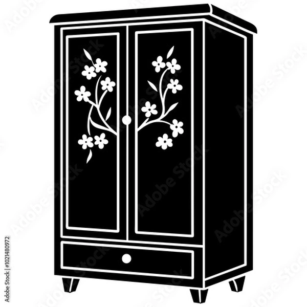 Obraz black and white window