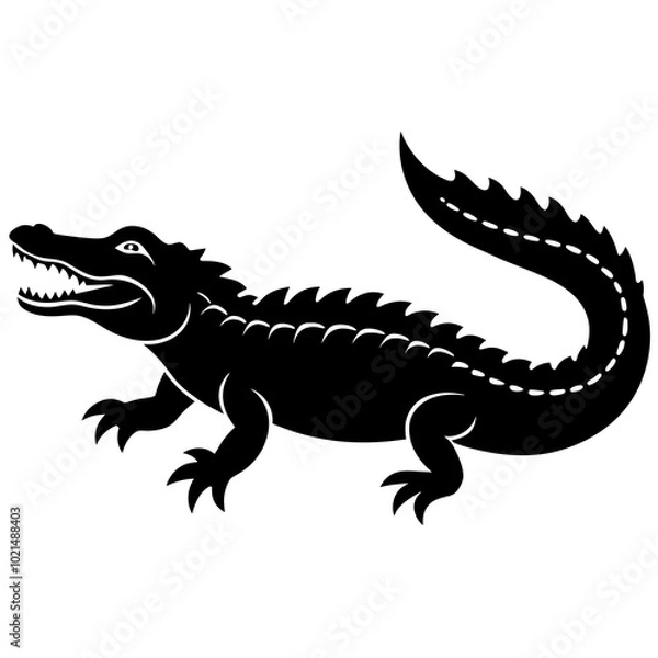 Fototapeta image of a crocodile